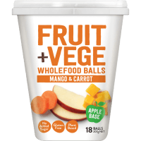 Fruit + Vege Mango & Carrot Wholefood Balls (207g)