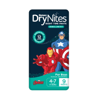 DryNites Night Time Pants for Boys 4-7 Years 17-30kg (9pk)