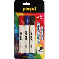 Whiteboard Multi Coloured Markers (3pk)