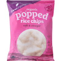Salt & Vinegar Organic Popped Rice Chips (100g)
