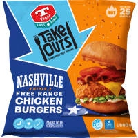 Take Outs Nashville Style Free Range Chicken Burgers (600g)