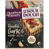 Roasted Garlic & Herb Baked Sourdough Crackers (140g)