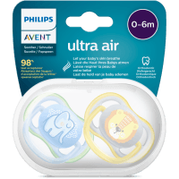 Ultra Air Blue Soother 0-6 Months (2pk)