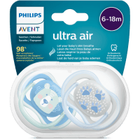 Ultra Air Blue Soother 6-18 Months (2pk)