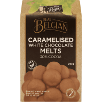 Real Belgian Caramelised White Chocolate Melts (200g)