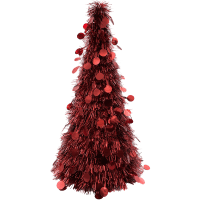 Oh What Fun Christmas Table Top Tinsel Tree (1ea)
