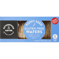 Gluten Free Poppy Seed Rice Wafers (100g)