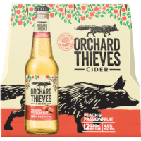 Peach & Passionfruit Cider Bottles (12 x 330ml)