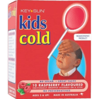 Kids Cold Raspberry Flavoured Lollipops (10pk)