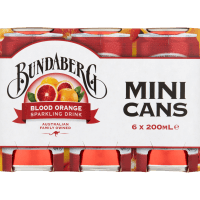 Blood Orange Sparkling Drink Mini Cans (6 x 200ml)