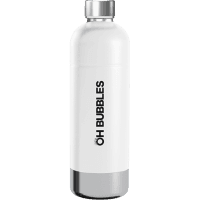 White Stainless Steel Sparkling Bottle (1pk)