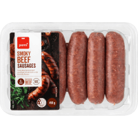 Smokey Beef Sausages (6 x 75g)