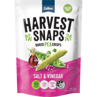 Harvest Snaps Salt & Vinegar Flavour Baked Pea Crisps (120g)