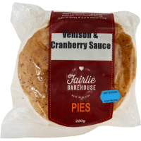 Venison & Cranberry Sauce Pies (220g)