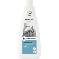 3x Concentrate Ultra Sensitive Fragrance Free Laundry Liquid Refill (840ml)