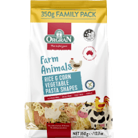 Farm Animals Rice & Corn Vegetable Pasta Shapes (350g)