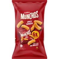 Munchos Spicy Tomato Cereal Snacks (6 x 14g)