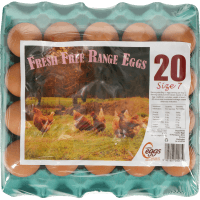 Fresh Free Range Size 7 Eggs (20pk)