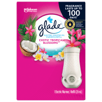 Exotic Tropical Blossoms Electric Scented Oil Warmer & Refill (20ml)