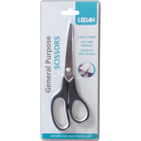 General Purpose 8" Scissors Black (1pk)