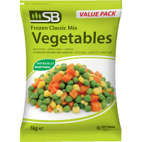 Classsic Mixed Vegetables Carrots, Corn, Pea (1kg)