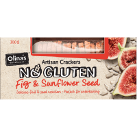 No Gluten Fig & Sunflower Seed Artisan Crackers (100g)
