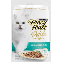 Adult Petite Delights Tuna Grilled Wet Cat Food Pouch (50g)
