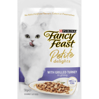 Adult Petite Delights Turkey Grilled Wet Cat Food Pouch (50g)