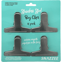 Stainless Steel Bag Clips With Magnet (4pk)