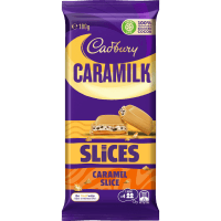 Caramilk Slices Caramel Chocolate Block (167g)