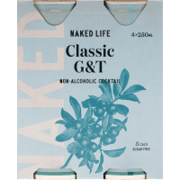 Classic G&T Non-Alcoholic Cocktail (4 x 250ml)
