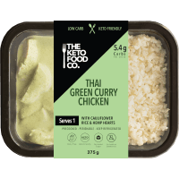 Thai Green Curry Chicken With Cauliflower Rice & Hemp Hearts (375g)