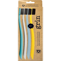 Adults Recycled Summer Beach Soft Toothbrush (4pk)