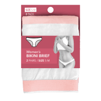 Women's Bikini Briefs Size S-M (2pk)