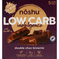 Low Carb Indulgence Double Choc Brownie Muesli Bars (5 x 30g)