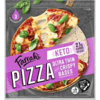 Keto Ultra Thin And Crispy Pizza Bases (3pk)