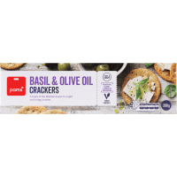 Basil & Olive Oil Crackers (200g)