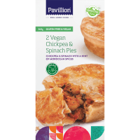 Vegan Gluten Free Chickpea & Spinach Pies (2 x 180g)