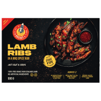 Lamb Ribs In A BBQ Spice Rub (500g)