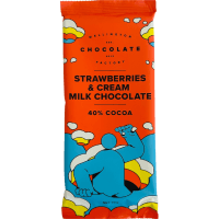 Strawberries & Cream Milk Chocolate Block (75g)