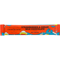 Strawberries & Cream Milk Chocolate Bar (25g)