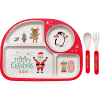 Oh What Fun Seasonal Festive Bamboo Children's Dinner Set (1pk)