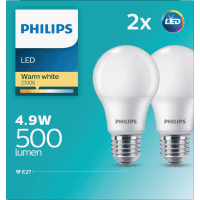 LED Warm White 6W 470 Lumen Screw Bulb (2pk)