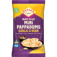 Garlic & Herb Mini Pappadums (75g)