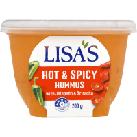 Hot & Spicy Hummus Dip With Jalapeno & Sriracha (200g)