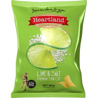 Premium Thin Cut Lime & Salt Potato Chips (140g)