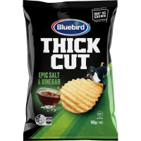 Thick Cut Epic Salt & Vinegar Potato Chips (150g)