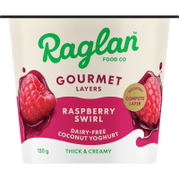 Raspberry Swirl Dairy-Free Coconut Yoghurt (150g)