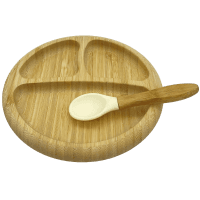 Chilled Out Bamboo Baby Plate With Suction (1pk)
