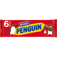 Penguin Original Chocolate Biscuits (6 x 24.6g)